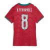 Portugal Bruno Fernandes #8 Hjemmedrakt Kvinner VM 2026 Kortermet